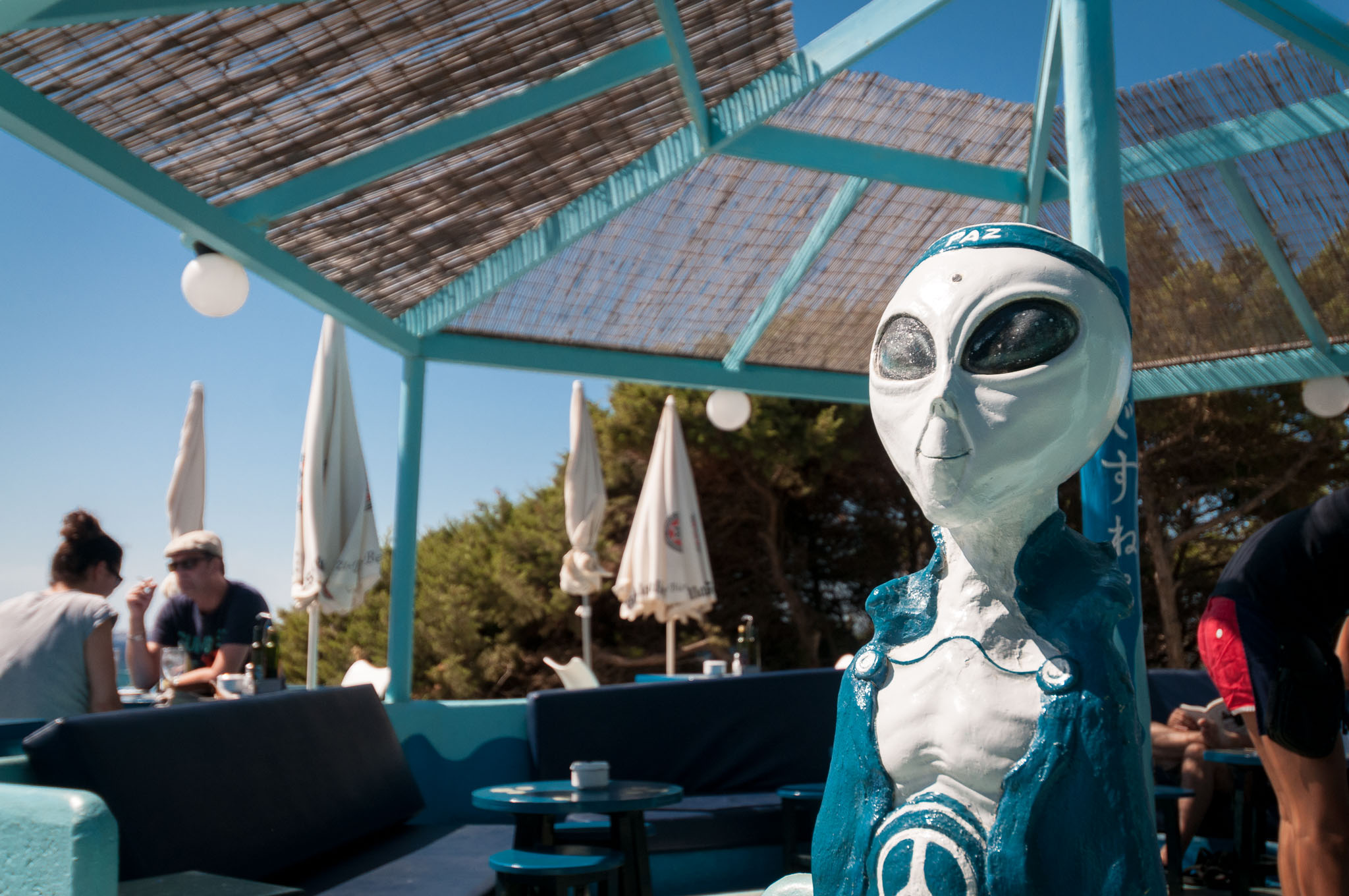 "Blue Bar" an der Playa Migjorn